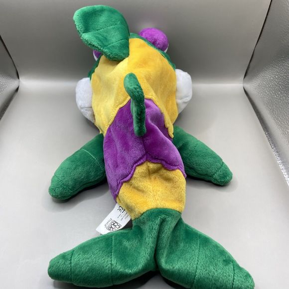 Fiesta Bean Bag Plush Toy ~  "GUS" 17 inch Big Eye Fish ~ Green Purple Yellow - Picture 4 of 9